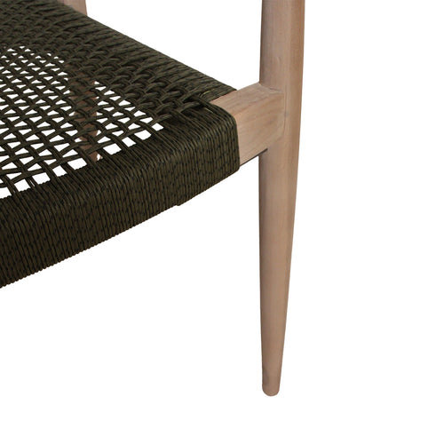 Raw Materials tuinstoel Freya met armleuning - Donkergroen - vtwonen shop