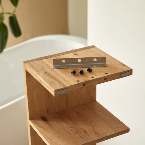 Tikamoon Massief eikenhouten kolomkast - Naturel - vtwonen shop