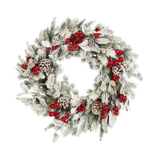 Mica Decorations Belfort Kerstkrans - Ø50 cm - Groen - vtwonen shop