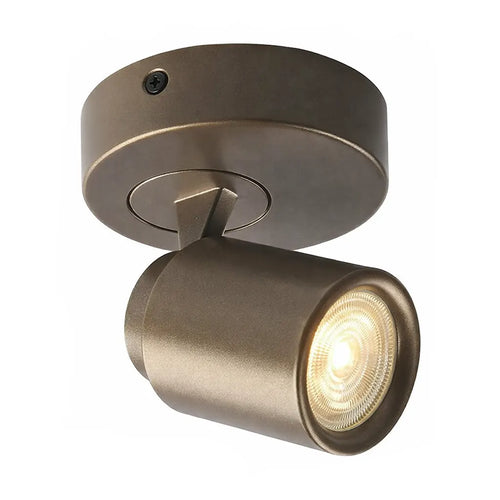 Freelight spot Razza - 1 lichts - 11  x 14   cm - brons goud