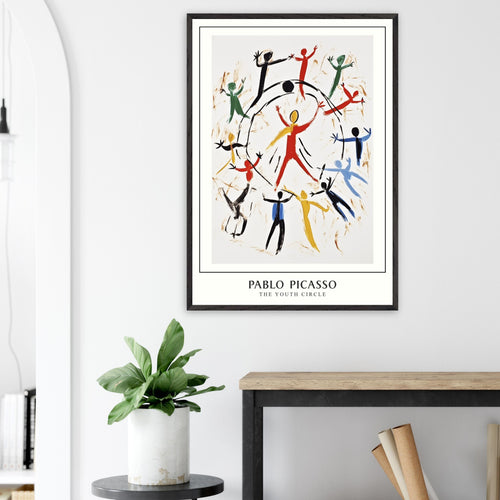 Artfulprints Poster Pablo Picasso - The youth circle   - 30x40 cm - Meerkleurig