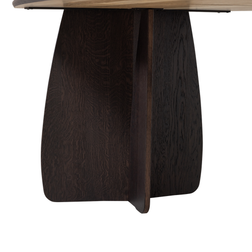 WOOOD eettafel Veere - Massief Eikenhout - Mystic Brown - 200 x 100