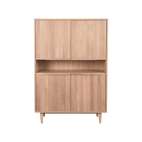 LABEL51 Bergkast Jule - Naturel Eikenhout - 49x110x158cm