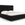 Cosmopolitan Design Opbergbed met hoofdeinde Bali 140x200cm, flueel, zwart - 230x165x125cm