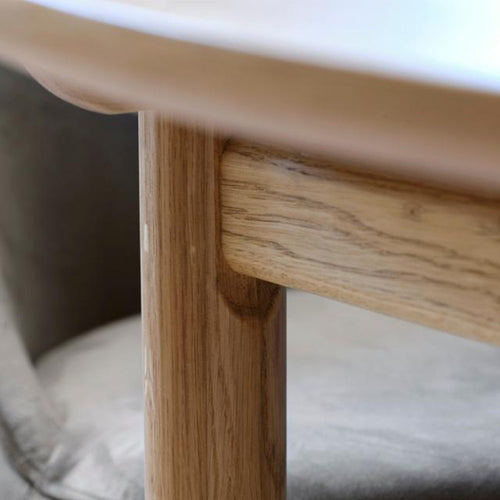 Olivine Kjeld verlengbare houten eettafel naturel - Ø120 cm - vtwonen shop