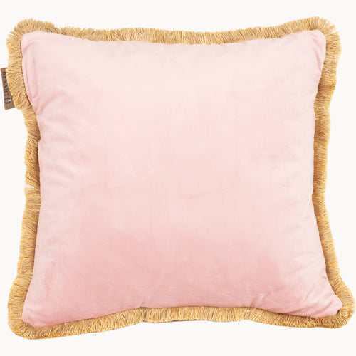 Besarto, draadloos Warmtekussen, Carino rose met gouden franje - vtwonen shop