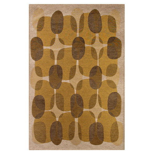 Lola&Moi vloerkleed Montain Trail - goud -80x150cm