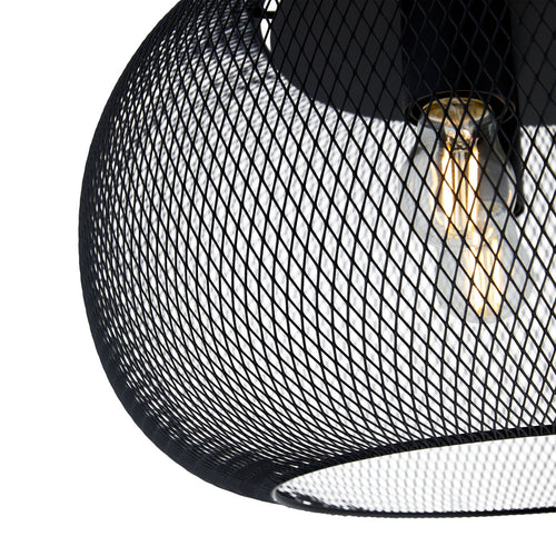 Lighto | Moderne plafonnière zwart 3-lichts | Senna