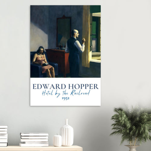 Artfulprints  Edward Hopper - Hotel by the railroad   poster A4 21x29.7 cm - vtwonen shop