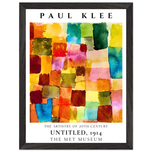 Artfulprints Poster met Lijst Paul Klee - Untitled   - 30x40 cm - Meerkleurig