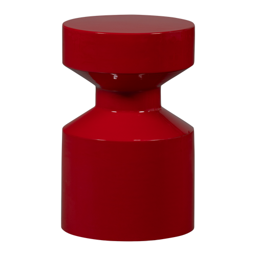 WOOOD bijzettafel Ferry - Metaal - Rood - 47x30x30