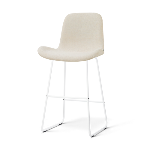 Nolon Nino-Fé barkruk cottonbeige - wit onderstel - 75 cm - vtwonen shop