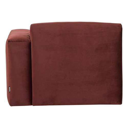 WOOOD 1-zits bank arm rechts vel. kastanjebruin Mojo Base - 74x105x97
