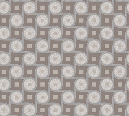 Livingwalls behang grafisch motief grijs en bruin - 53 cm x 10.05 m - AS-390603 - vtwonen shop