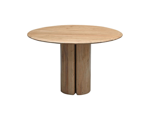 Giga Meubel Eettafel Tijn - Rond - Acaciahout - 120cm