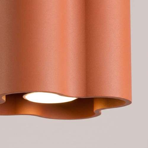Sollux Lighting Plafondlamp OVIO 1 rode oker GU10 - 12x12x10cm