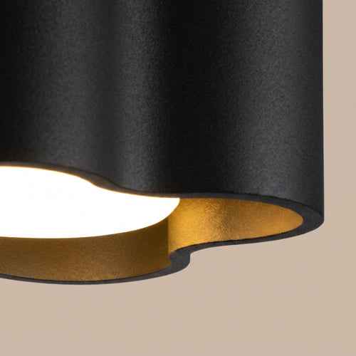 Sollux Lighting Plafondlamp OVIO 1 zwart Gx53 - 12x12x6cm