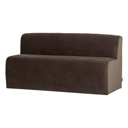 WOOOD eetbank 164 cm rugleuning Mojo Base - Velvet - Bruin - 83x164x76