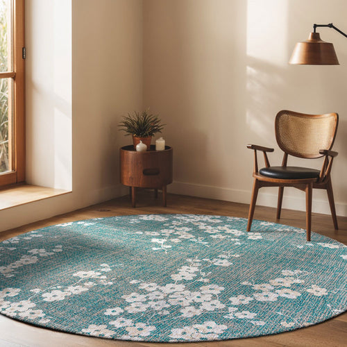 Louis De Poortere vloerkleed Lake Blue - blauw - 240x240cm - vtwonen shop