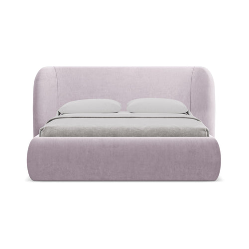 LaMiaSofa Bed met opbergruimte Trieste - velours - lavendel - 190x215x110