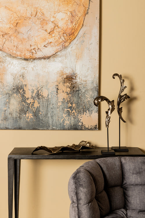 PTMD beeld Imelda - zwart - 15x13x64cm
