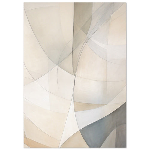 Artfulprints  Abstract - Fine lines 5   poster A4 21x29.7 cm