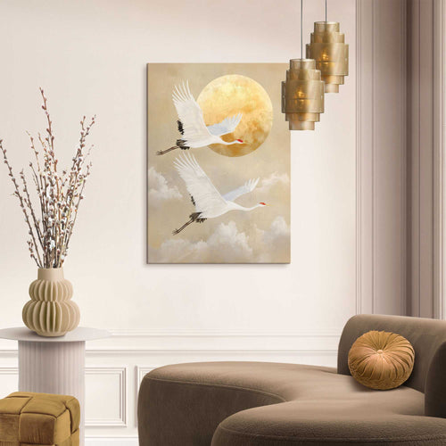Reinders schilderij Kraanvogels - 70x50cm