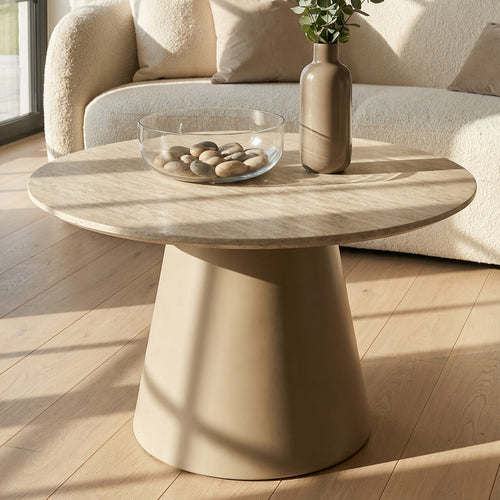 Furnhouse ronde salontafel Tango - Beige - Ø 60 cm