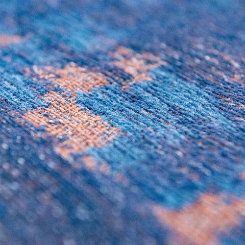 Louis De Poortere vloerkleed Sunset Blue - zwart - 80x150cm