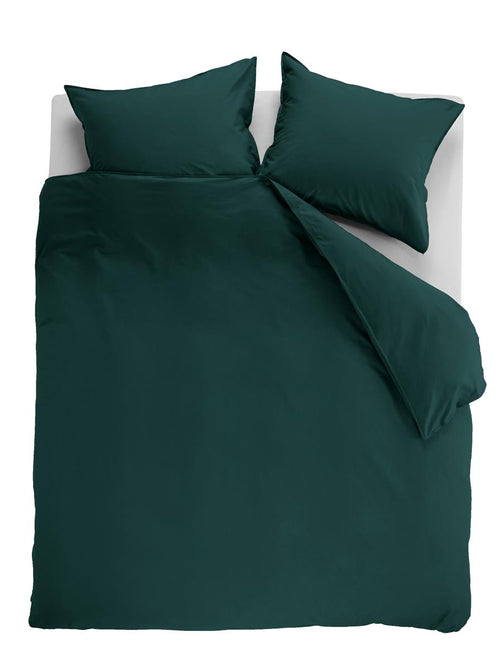 Ambiante dekbedovertrek Cotton Uni - 260x200/220 cm - donker groen - vtwonen shop