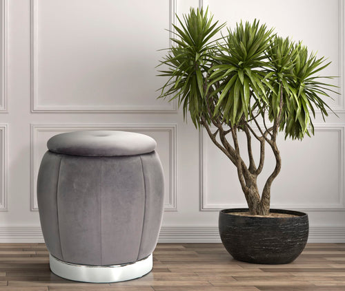 Mauro Ferretti pouf - 43x43 cm - grijs
