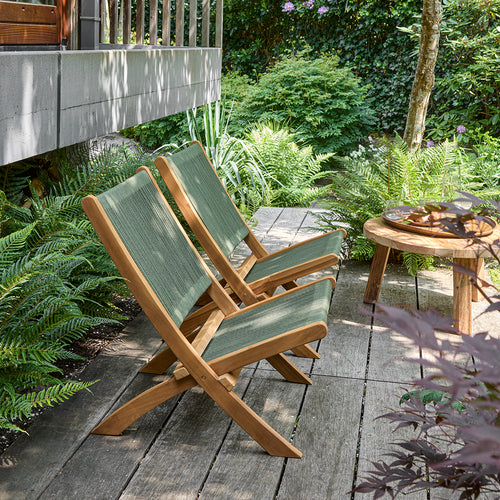 Raw Materials tuinstoel Rope - Donkergroen - vtwonen shop