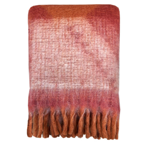 Malagoon plaid Zapotec - zacht spicy rood - 100% recycled