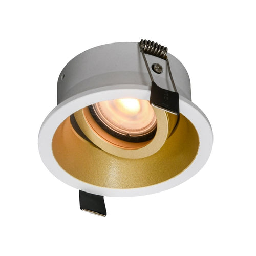 Artdelight Inbouwspot Roura - Wit/Goud