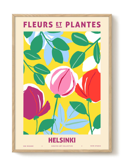 Zoe - Fleurs et Plantes - Helsinki - PSTR studio Kunst Poster - vtwonen shop