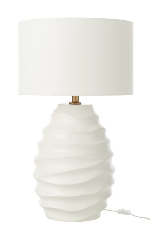J-Line lamp Golf - keramiek - wit