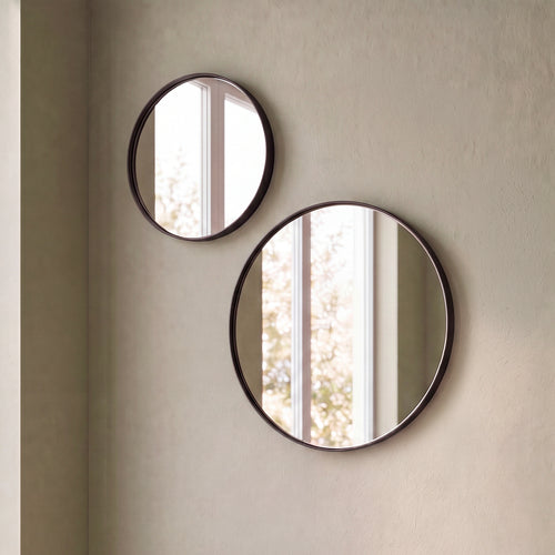 Spinder Design Spiegel IDRO ø80 - Zwart