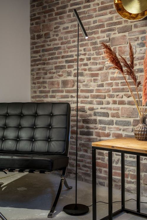 Artdelight vloerlamp Kansas - 1 lichts - 25  x 140   cm - zwart - vtwonen shop