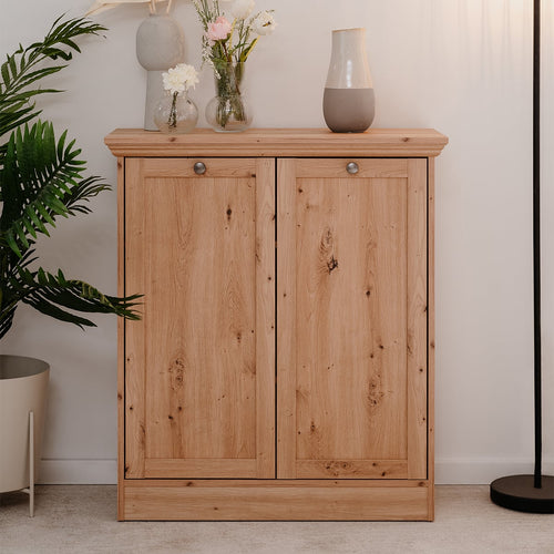 Calicosy - TIMBER Buffetkast met 2 deuren - Eikenhout - 35x80x90 cm
