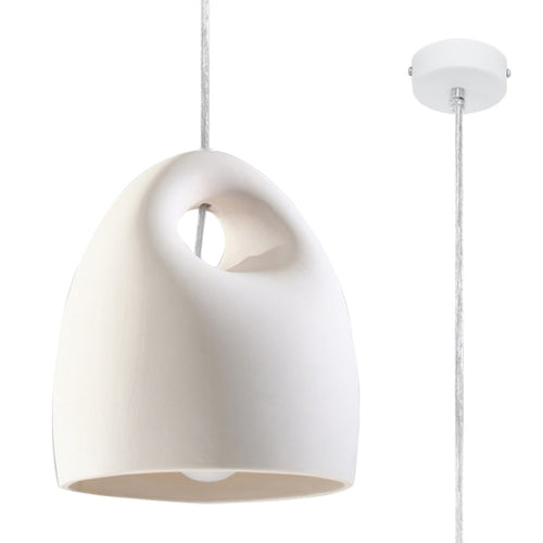Sollux Lighting Keramische hanglamp BUKANO - 25x25x126cm