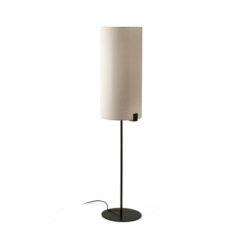 Faro NILA Tafellamp Met Ronde Kap Mat Zwart Met Off White Hoge Kap