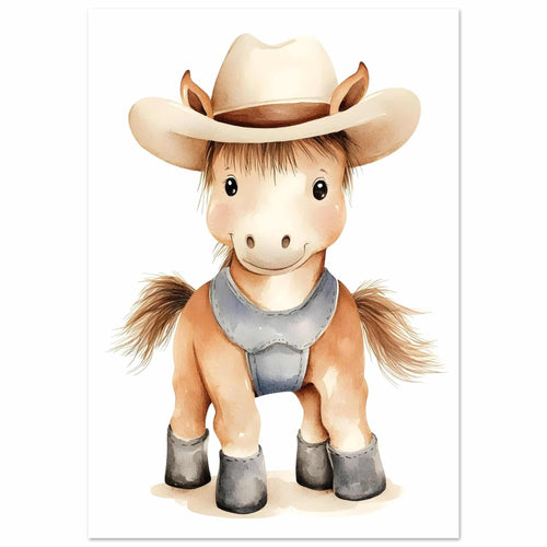 Artfulprints  Boerderij pony   poster 30x40 cm - vtwonen shop