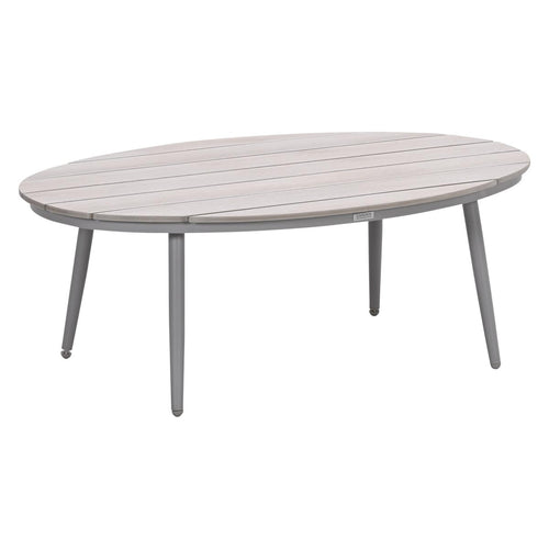Garden Impressions bijzettafel Lucas taupe ovaal - 120 x 75 x 45 cm - vtwonen shop