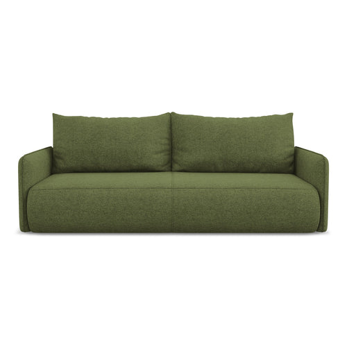 LaMiaSofa 3-zits slaapbank Palermo - chenille stof - flessengroen - 216x105x86