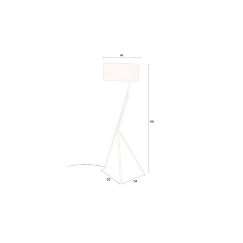 Dutchbone Murphy Vloerlamp - Beige - vtwonen shop