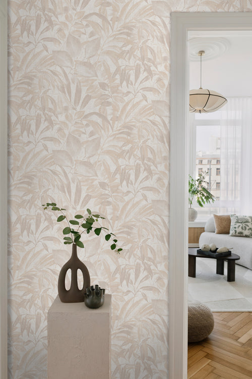 Sanders & Sanders behang bladeren beige - 53 cm x 10 m - 640229