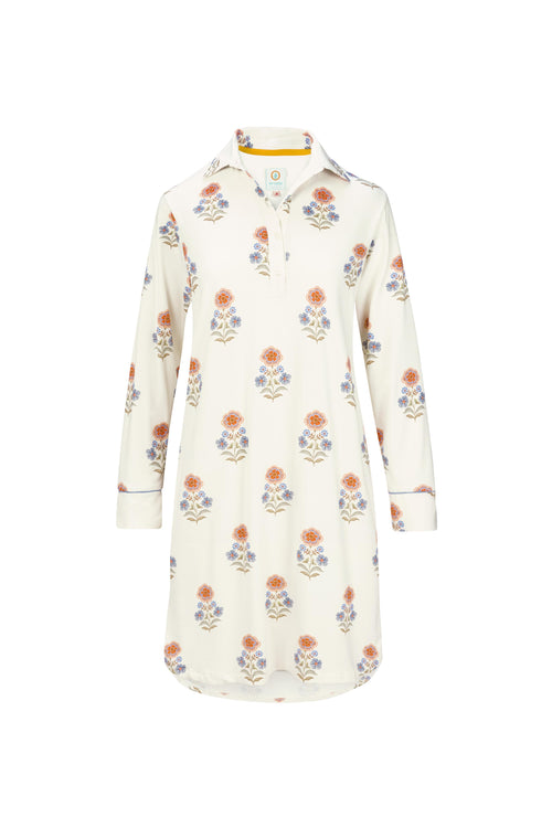 Pip Studio - Daaltje Nachthemd Lange Mouw Dames - Tanaka - Wit - L - vtwonen shop