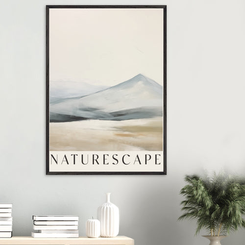Artfulprints Poster Abstract - Naturescape   - 50x70 cm - Taupe