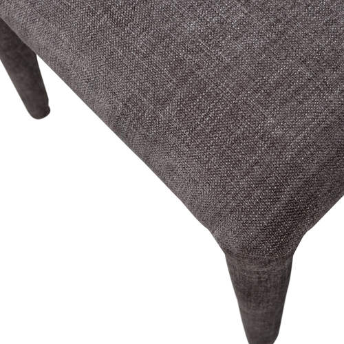 WOOOD eetkamerstoelen Permit - Polyester - Espresso - Set van 6