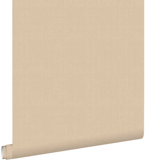 ESTAhome behang linnenstructuur warm beige - 53 cm x 10.05 m - 139472
